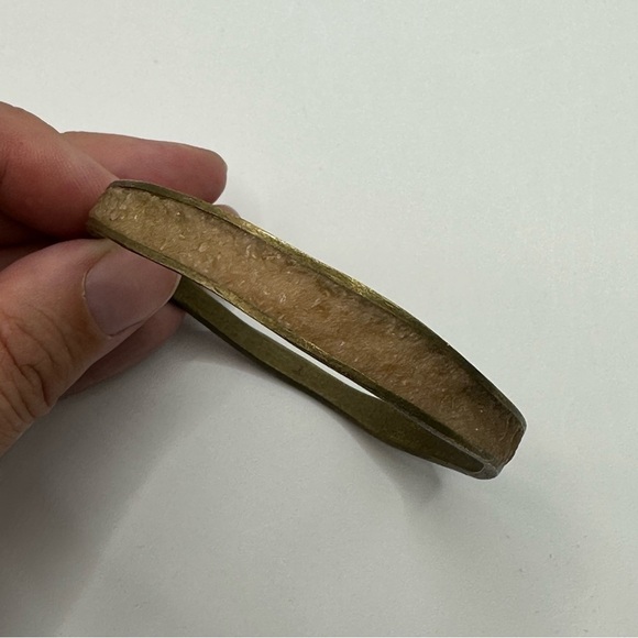 David Urso Jewelry - David Urso Pink Quartz Crushed Gemstone Bronze Bangle